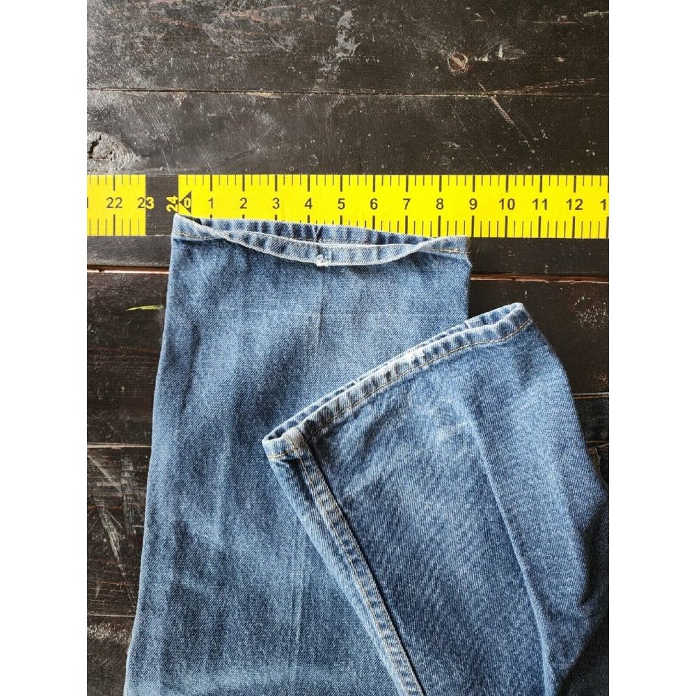 Men's Sz 36x34 Levis 505 Straight Fit Boot Cut Da… - image 7